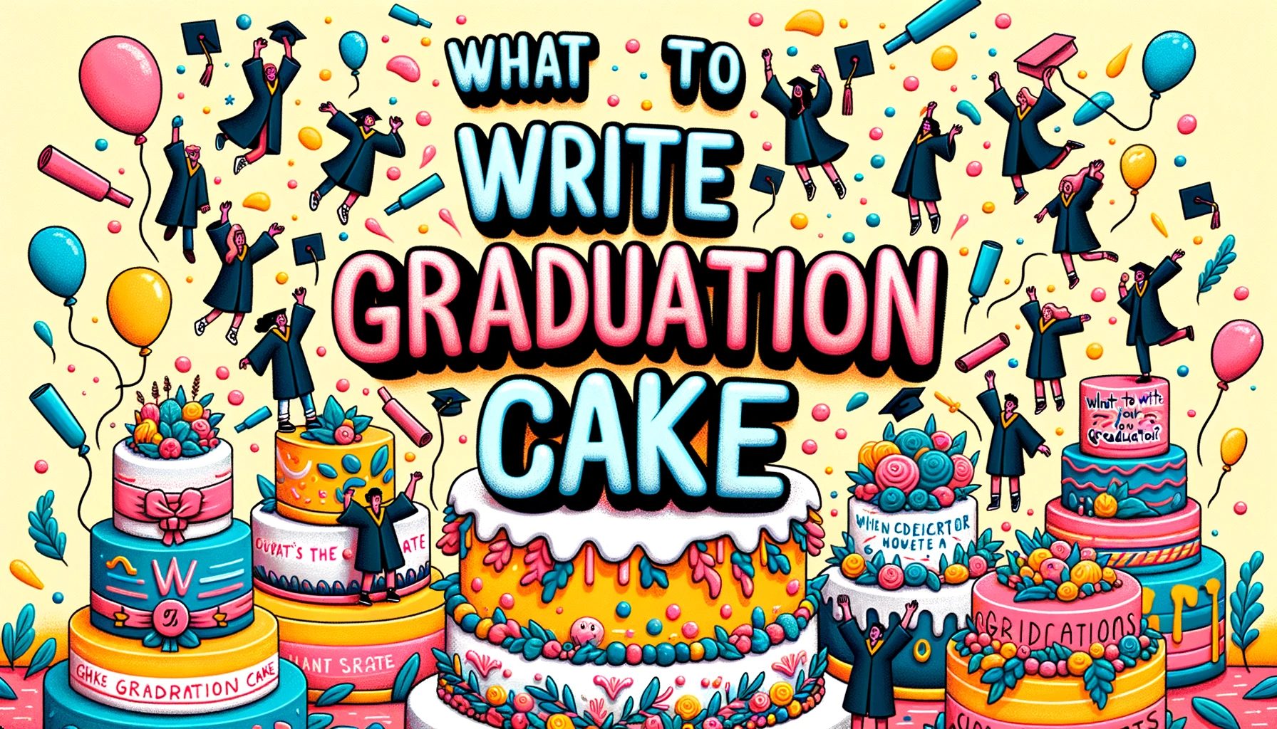 what to write on graduation cake
