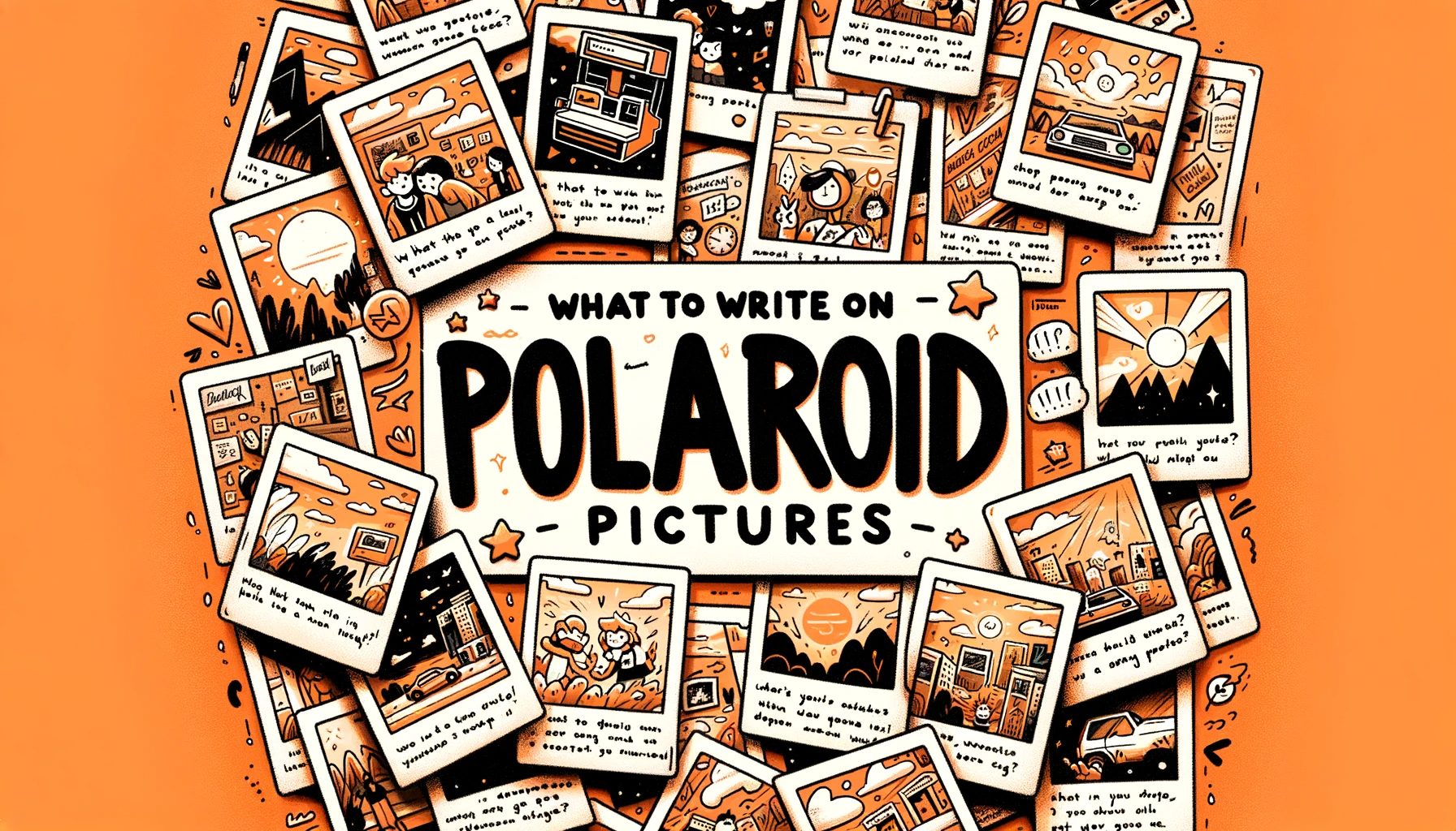 what to write on polaroid pictures